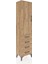 Arges Dolap Tek Raflı 4 Çekmeceli Tek Askılı 44X30X182 Çam-Çam 2
