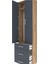 Arges Dolap 2 Raflı 3 Çekmeceli Tek Askılı 60X30X221 Çam-Antrasit 5