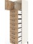 Hyperion Dolap Tek Raflı 8 Çekmeceli Tek Kapaklı 44X44X182 Aytaşı-Çam 5