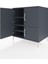 Kronos Şifonyer 3 Raflı 4 Kapaklı 88X59X96 Antrasit-Antrasit 4