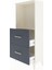 Arges Dolap Tek Raflı 2 Çekmeceli 60X30X134 Aytaşı-Antrasit 4
