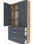 Arges Dolap 3 Raflı 3 Çekmeceli 2 Kapaklı 88X30X182 Çam-Antrasit 5