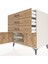 Kronos Şifonyer Tek Raflı 3 Çekmeceli 2 Kapaklı 88X59X96 Aytaşı-Çam 5