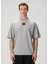 Gri Logo Detaylı T-Shirt 1