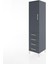 Hyperion Dolap 2 Raflı 4 Çekmeceli Tek Kapaklı 44X44X182 Antrasit-Antrasit 3