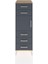 Hyperion Dolap Tek Raflı 5 Çekmeceli Tek Kapaklı 44X44X134 Çam-Antrasit 1