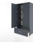 Hyperion Dolap 4 Raflı Tek Çekmeceli 2 Kapaklı 88X44X182 Antrasit-Antrasit 4
