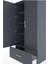Hyperion Dolap 4 Raflı Tek Çekmeceli 2 Kapaklı 88X44X182 Antrasit-Antrasit 5