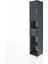 Hyperion Dolap 5 Raflı 2 Çekmeceli Tek Kapaklı 44X44X243 Antrasit-Antrasit 3