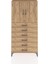 Arges Dolap 2 Raflı 6 Çekmeceli 2 Kapaklı 88X30X182 Çam-Çam 1