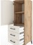 Hyperion Dolap 2 Raflı 3 Çekmeceli Tek Kapaklı 44X44X134 Çam-Aytaşı 5