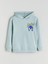 Yeni Sezon Kapüşonlu Sonic Baskılı Erkek Çocuk Sweatshirt 1