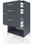 Hyperion Komodin 3 Çekmeceli 60X44X106 Antrasit-Antrasit 4
