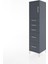 Hyperion Dolap Tek Raflı 5 Çekmeceli Tek Kapaklı 44X44X182 Antrasit-Antrasit 3