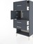 Hyperion Dolap 2 Raflı 3 Çekmeceli 2 Kapaklı 60X44X134 Antrasit-Antrasit 4
