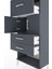 Hyperion Dolap 2 Raflı 3 Çekmeceli 2 Kapaklı 60X44X134 Antrasit-Antrasit 5