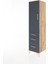 Hyperion Dolap 2 Raflı 3 Çekmeceli Tek Kapaklı 44X44X182 Çam-Antrasit 3