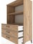 Hyperion Dolap 2 Raflı 3 Çekmeceli 88X44X134 Çam-Çam 5