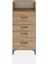 Hyperion Dolap Tek Raflı 4 Çekmeceli 60X44X134 Çam-Çam 1