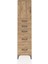 Arges Dolap Tek Raflı 5 Çekmeceli Tek Kapaklı 44X30X182 Çam-Çam 1