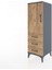 Hyperion Dolap 2 Raflı 3 Çekmeceli Tek Kapaklı 44X44X134 Antrasit-Çam 3
