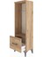 Arges Dolap Tek Raflı Tek Çekmeceli Tek Askılı 44X30X134 Çam-Çam 4