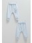 Cute Bear Cep Detaylı Patiksiz Ikili Pantolon - Caramell - APE1466 - Mavi - 9 - 12 Ay - APE1466-MAVI-9 - 12 Ay Mavi 1