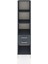 Hyperion Dolap 3 Raflı 2 Çekmeceli 44X44X195 Antrasit-Antrasit 1