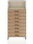 Hyperion Dolap Tek Raflı 8 Çekmeceli 88X44X182 Aytaşı-Çam 1