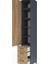 Hyperion Dolap 5 Raflı 3 Çekmeceli Tek Kapaklı 44X44X243 Antrasit-Çam 5