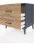 Hyperion Komodin 2 Çekmeceli 60X44X64 Antrasit-Çam 4