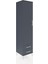 Hyperion Dolap 3 Raflı 2 Çekmeceli Tek Askılı 44X44X195 Antrasit-Antrasit 2