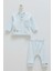 Hello Forest Yaka Düğmeli Alt Üst Takım - Caramell - TKE1953 - Mavi - 12 - 18 Ay - TKE1953-MAVI-12 - 18 Ay Mavi 1