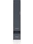 Hyperion Dolap 3 Raflı 2 Çekmeceli Tek Askılı 44X44X243 Antrasit-Antrasit 1