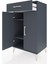 Hyperion Komodin 2 Raflı Tek Çekmeceli 2 Kapaklı 60X44X106 Antrasit-Antrasit 4