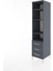 Hyperion Dolap 4 Raflı 3 Çekmeceli 44X44X182 Antrasit-Antrasit 3