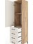 Hyperion Dolap 2 Raflı 4 Çekmeceli Tek Kapaklı 44X44X182 Çam-Aytaşı 5