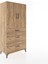 Hyperion Dolap 2 Raflı 3 Çekmeceli 2 Kapaklı 88X44X182 Çam-Çam 2