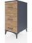 Kronos Komodin 3 Çekmeceli 44X59X96 Antrasit-Çam 3