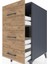 Kronos Komodin 3 Çekmeceli 44X59X96 Antrasit-Çam 5