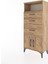 Hyperion Dolap Tek Raflı 3 Çekmeceli 2 Kapaklı 60X44X134 Çam-Çam 3