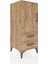 Hyperion Komodin 2 Raflı 2 Çekmeceli Tek Kapaklı 44X44X106 Çam-Çam 2