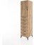Hyperion Dolap Tek Raflı 6 Çekmeceli Tek Kapaklı 44X44X182 Çam-Çam 3