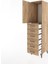 Hyperion Dolap Tek Raflı 6 Çekmeceli Tek Kapaklı 44X44X182 Çam-Çam 4