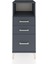 Hyperion Komodin Tek Raflı 3 Çekmeceli 44X44X106 Antrasit-Antrasit 1