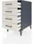 Kronos Komodin 4 Çekmeceli 44X59X80 Antrasit-Aytaşı 4