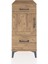 Kronos Komodin Tek Raflı 2 Çekmeceli Tek Kapaklı 44X59X96 Çam-Çam 1