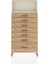 Arges Dolap Tek Raflı 7 Çekmeceli 88X30X182 Aytaşı-Çam 1
