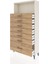 Arges Dolap Tek Raflı 7 Çekmeceli 88X30X182 Aytaşı-Çam 4