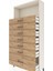 Arges Dolap Tek Raflı 7 Çekmeceli 88X30X182 Aytaşı-Çam 5